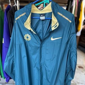 Nike Teal and Gold Jacket